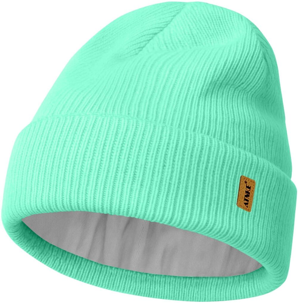 5877 Beanie , Soft Warm Fleece Lined Winter Ski Beanies Hat Unisex Thick